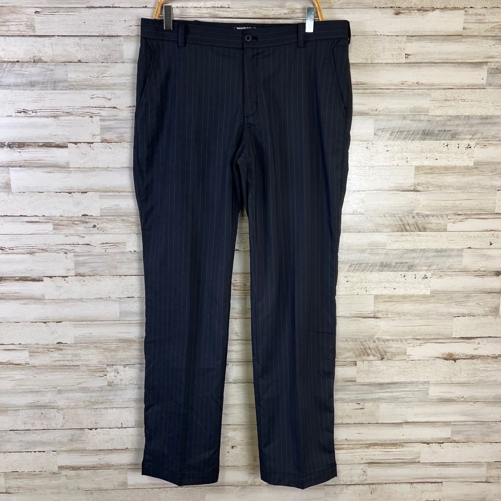 Nike Golf Tour Performance Dri-FIT Pants Mens 34x32 Black Pinstripe 585752-010